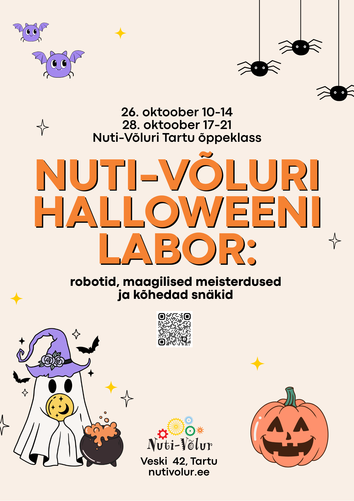 Tule vaheajal Tartusse Nuti-Võluri Halloweeni laborisse!